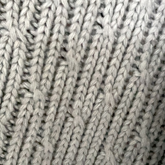 Michael Kors Gray Cable Knit Poncho - Picture 3 of 6